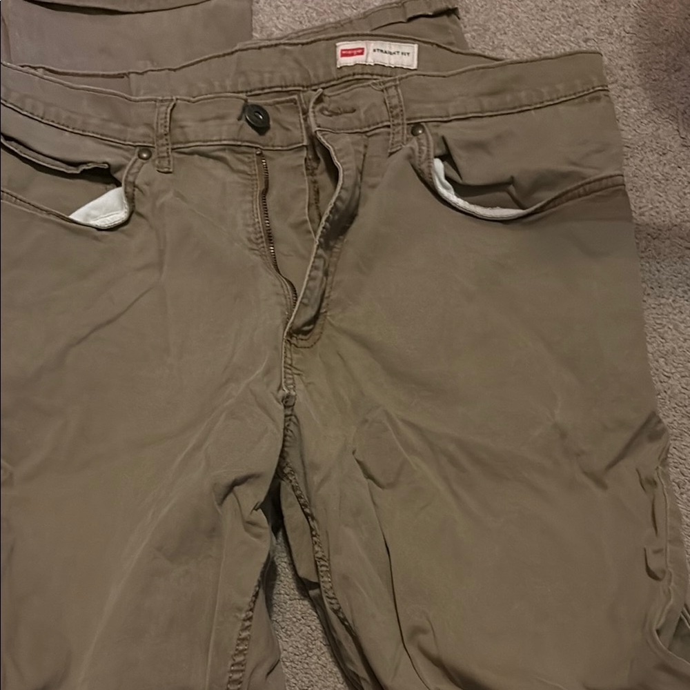 Wrangler Tan Chinos Classic Cotton Blend